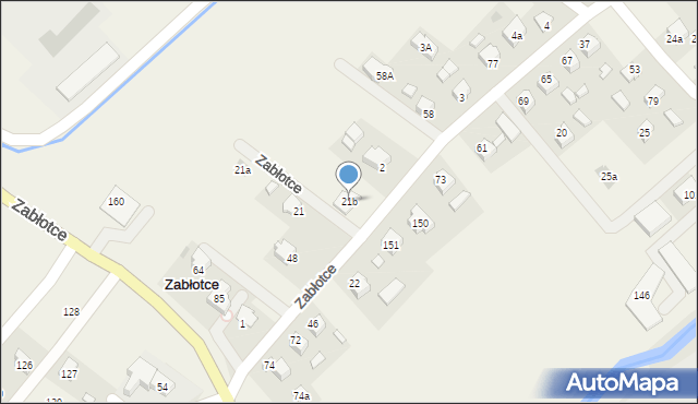 Zabłotce, Zabłotce, 21b, mapa Zabłotce