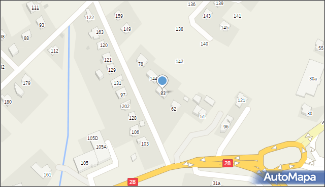 Zabłotce, Zabłotce, 83, mapa Zabłotce