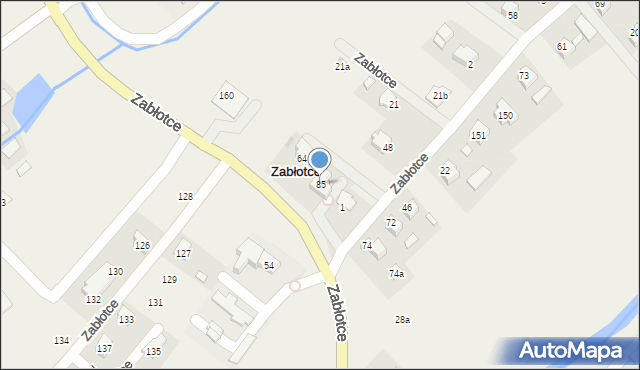 Zabłotce, Zabłotce, 85, mapa Zabłotce