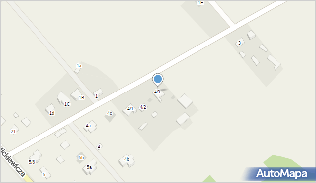 Zabłudów-Kolonia, Zabłudów-Kolonia, 4/3, mapa Zabłudów-Kolonia