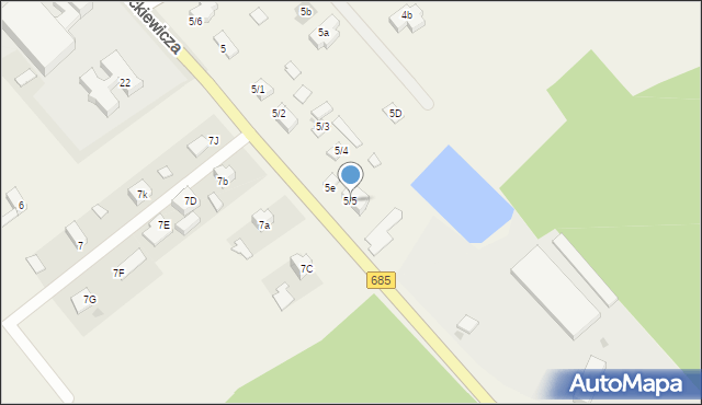 Zabłudów-Kolonia, Zabłudów-Kolonia, 5/5, mapa Zabłudów-Kolonia