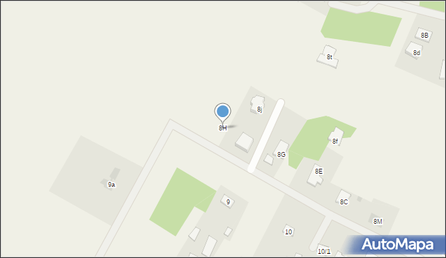 Zabłudów-Kolonia, Zabłudów-Kolonia, 8H, mapa Zabłudów-Kolonia