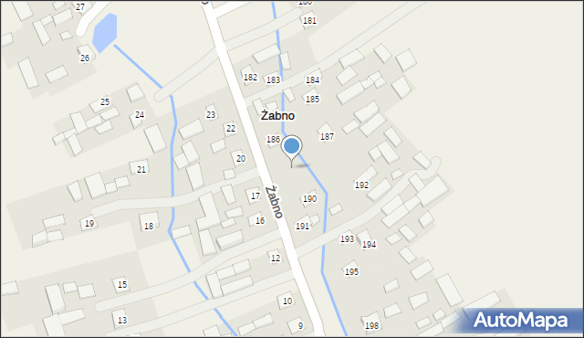 Żabno, Żabno, 188, mapa Żabno