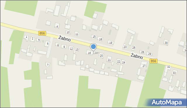 Żabno, Żabno, 17, mapa Żabno