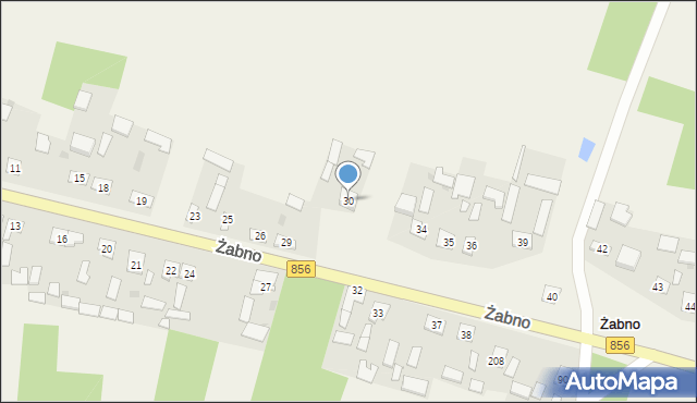 Żabno, Żabno, 30, mapa Żabno