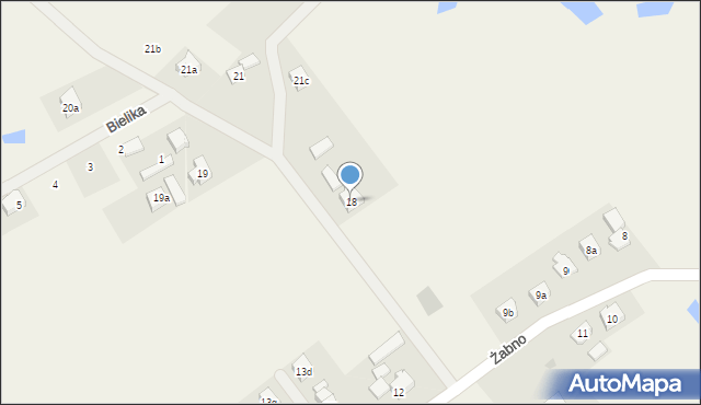 Żabno, Żabno, 18, mapa Żabno