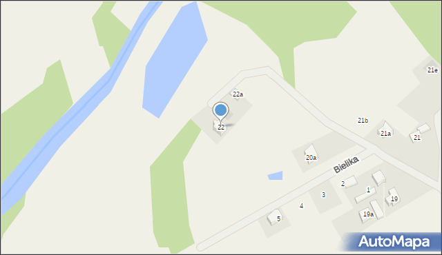 Żabno, Żabno, 22, mapa Żabno