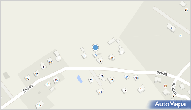 Żabno, Żabno, 5, mapa Żabno