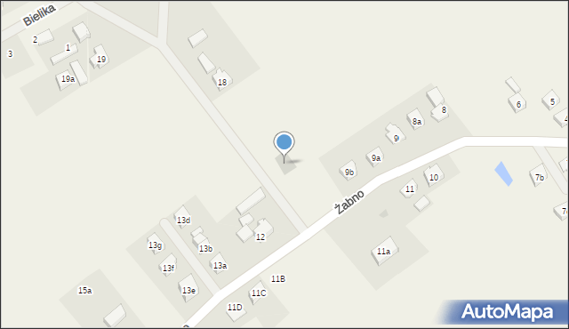 Żabno, Żabno, 9c, mapa Żabno