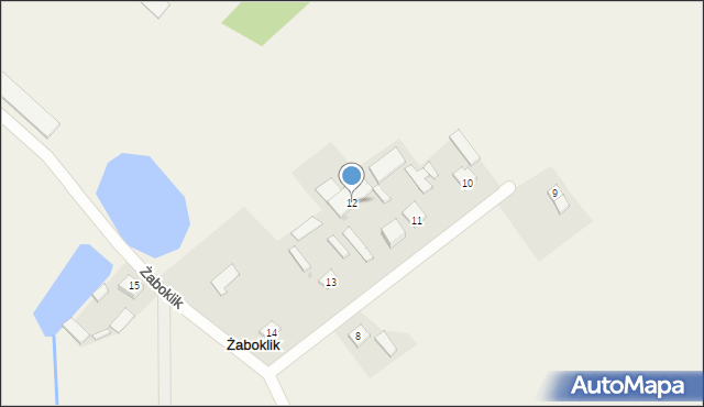 Żaboklik, Żaboklik, 12, mapa Żaboklik