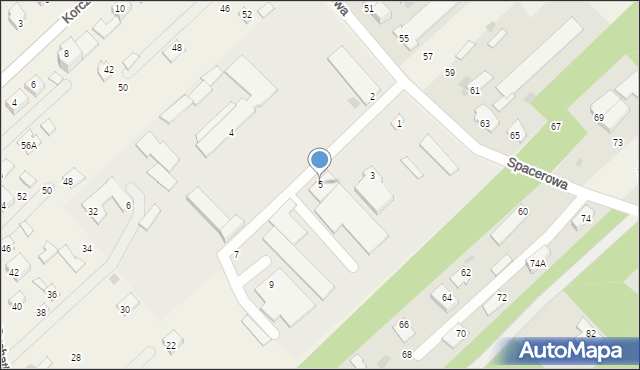 Żabokliki, Zakładowa, 5, mapa Żabokliki