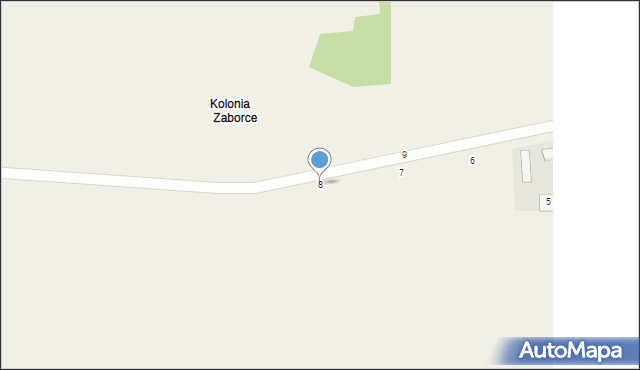 Zaborce, Zaborce, 8, mapa Zaborce