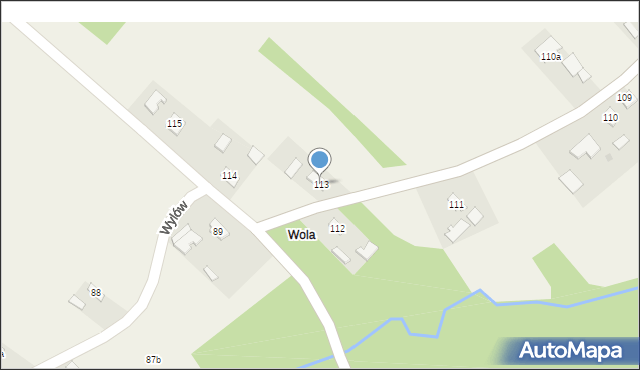 Zaborcze, Zaborcze, 113, mapa Zaborcze