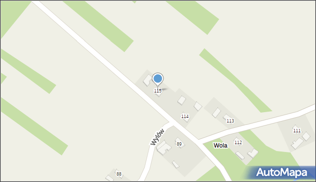 Zaborcze, Zaborcze, 115, mapa Zaborcze