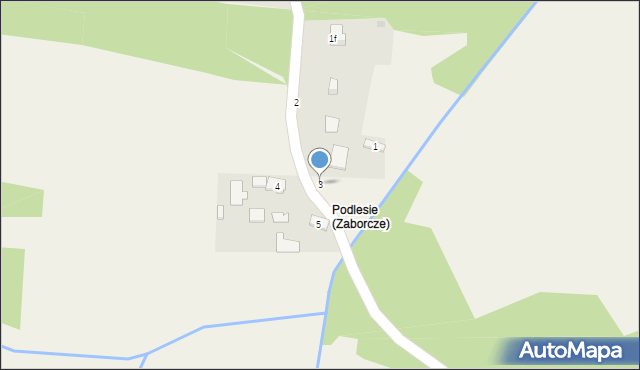 Zaborcze, Zaborcze, 3, mapa Zaborcze