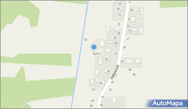 Zaborcze, Zaborcze, 31, mapa Zaborcze