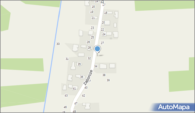 Zaborcze, Zaborcze, 33, mapa Zaborcze