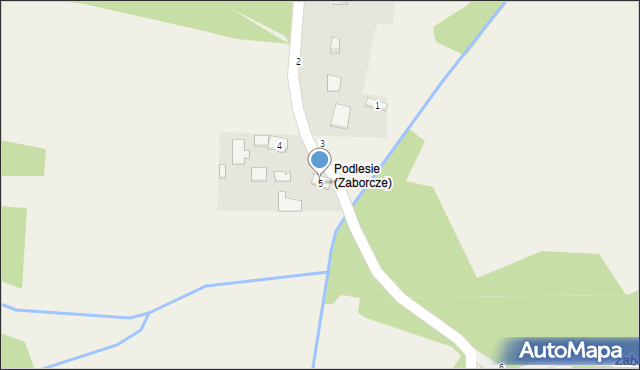 Zaborcze, Zaborcze, 5, mapa Zaborcze
