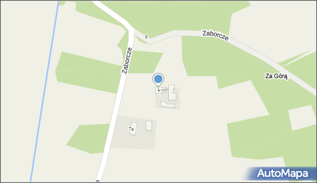 Zaborcze, Zaborcze, 7, mapa Zaborcze