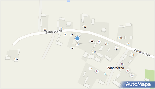 Zaboreczno, Zaboreczno, 23, mapa Zaboreczno