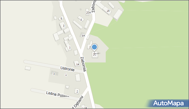Zabornia, Zabornia, 2C, mapa Zabornia