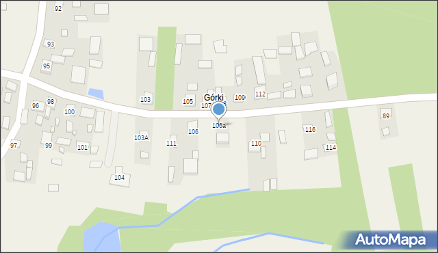 Zaborów, Zaborów, 106a, mapa Zaborów