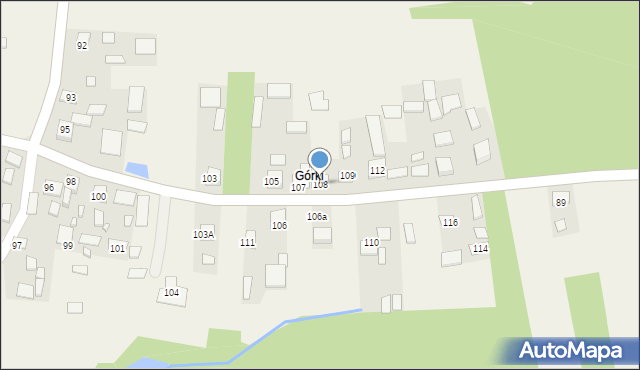 Zaborów, Zaborów, 108, mapa Zaborów