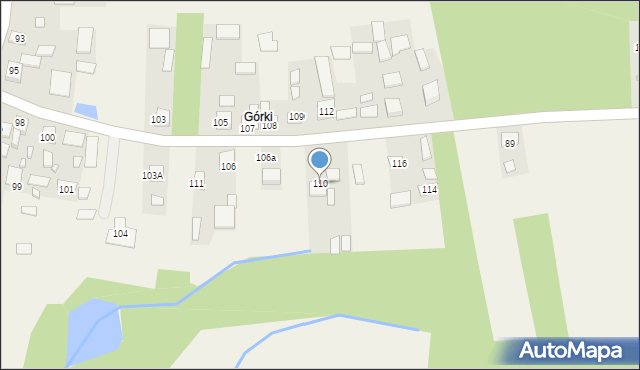 Zaborów, Zaborów, 110, mapa Zaborów