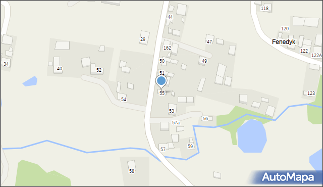 Zaborów, Zaborów, 55, mapa Zaborów