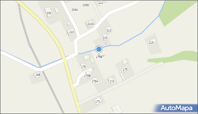 Zaborów, Zaborów, 175a, mapa Zaborów