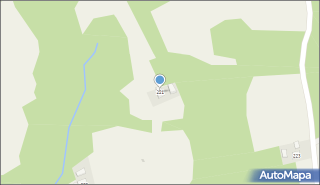 Zaborów, Zaborów, 221, mapa Zaborów