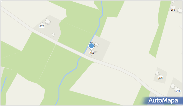 Zaborów, Zaborów, 274, mapa Zaborów