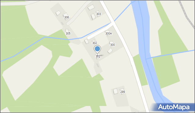 Zaborów, Zaborów, 301, mapa Zaborów