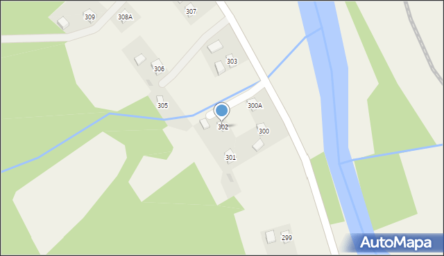 Zaborów, Zaborów, 302, mapa Zaborów