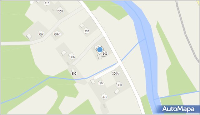 Zaborów, Zaborów, 304, mapa Zaborów