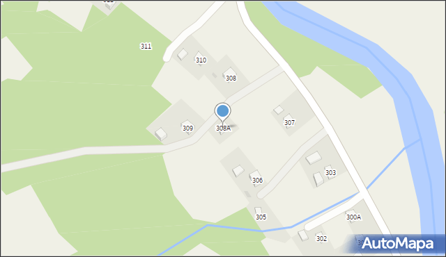 Zaborów, Zaborów, 308A, mapa Zaborów