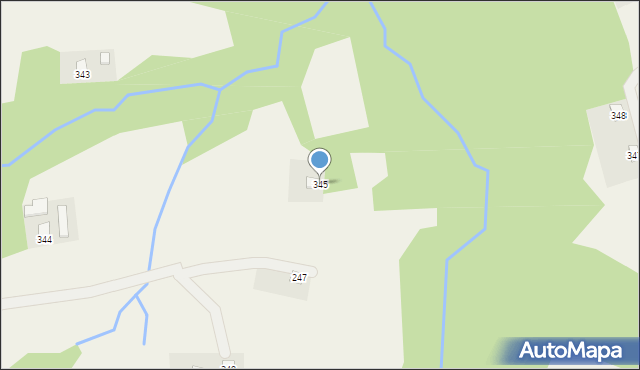 Zaborów, Zaborów, 345, mapa Zaborów