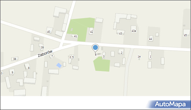 Zaborów, Zaborów, 4, mapa Zaborów