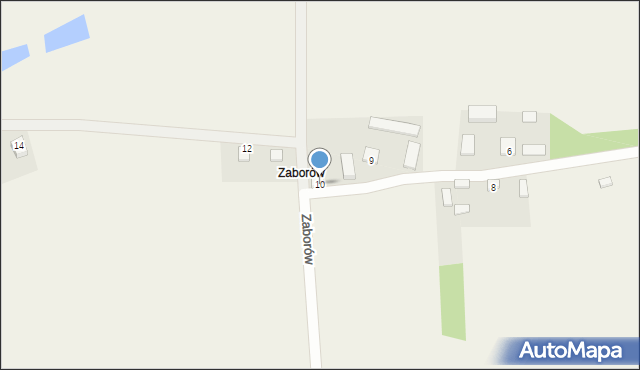 Zaborów, Zaborów, 10, mapa Zaborów