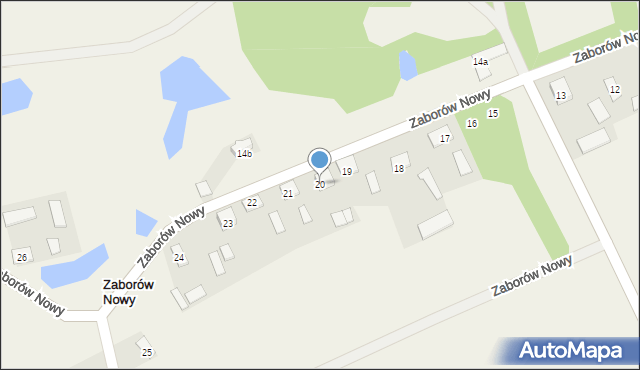 Zaborów Nowy, Zaborów Nowy, 20, mapa Zaborów Nowy