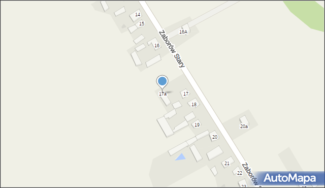 Zaborów Stary, Zaborów Stary, 17a, mapa Zaborów Stary