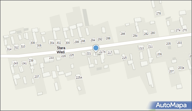 Zaborowice, Zaborowice, 219, mapa Zaborowice