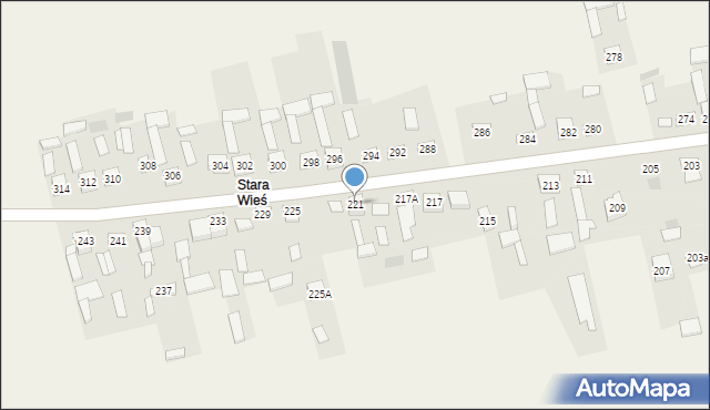 Zaborowice, Zaborowice, 221, mapa Zaborowice