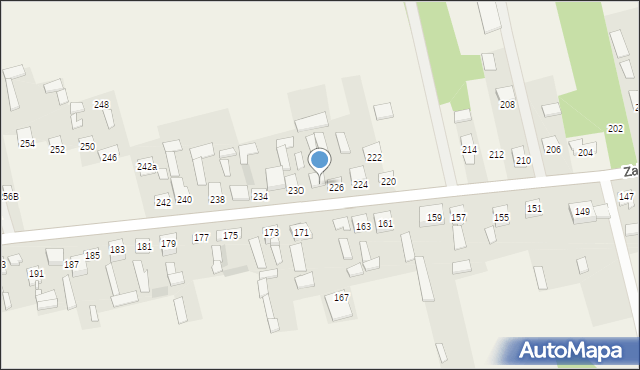 Zaborowice, Zaborowice, 228, mapa Zaborowice