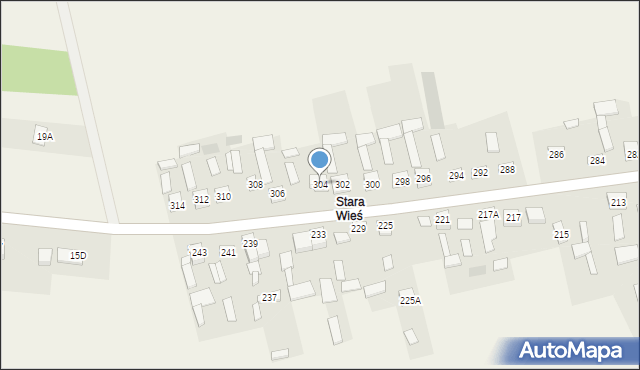 Zaborowice, Zaborowice, 304, mapa Zaborowice