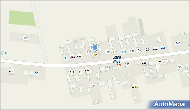 Zaborowice, Zaborowice, 306, mapa Zaborowice