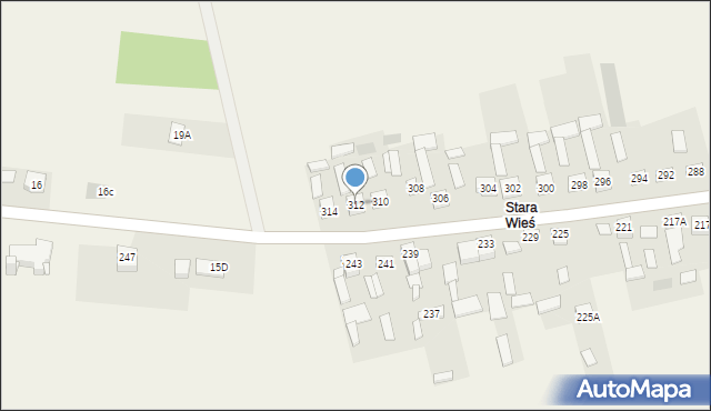 Zaborowice, Zaborowice, 312, mapa Zaborowice