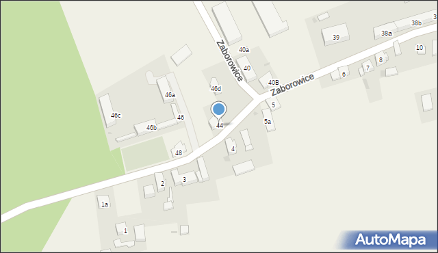 Zaborowice, Zaborowice, 44, mapa Zaborowice
