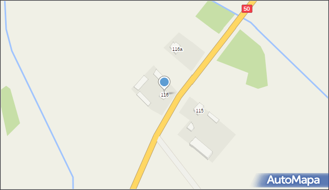 Zaborowo, Zaborowo, 116, mapa Zaborowo