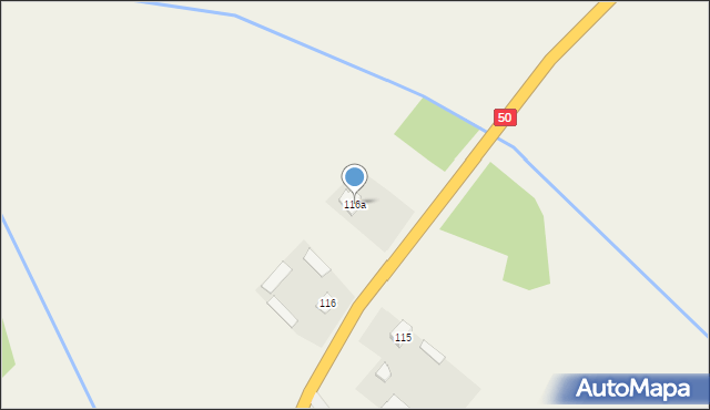 Zaborowo, Zaborowo, 116a, mapa Zaborowo